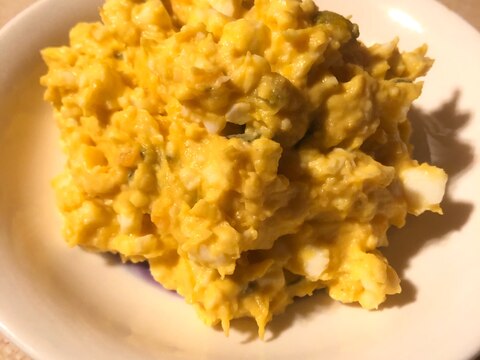 余ったかぼちゃの煮物のアレンジたまごサラダ